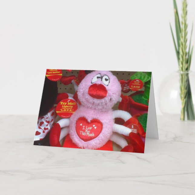 TARJETA FESTIVA "USTED" SERÁ "MI" VALENTINE (Anverso)