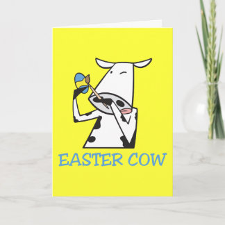 Tarjeta Festiva Vaca de Pascua