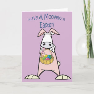 Tarjeta Festiva Vaca de Pascua