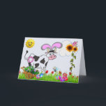 Tarjeta Festiva Vaca oficial de Pascua<br><div class="desc">Vaca de Pascua</div>