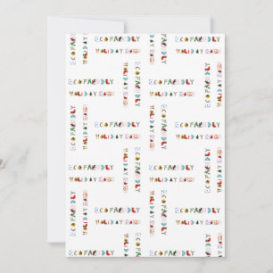 Tarjeta Festiva Vacaciones amistosas de Eco de la diversión