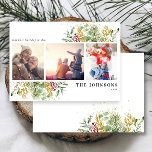 Tarjeta Festiva Vacaciones de berlín de invierno de invierno con v<br><div class="desc">¡Los navidades son una época tan especial del año! ¡Y qué mejor manera de celebrar que con una hermosa tarjeta de vacaciones botánica con fotos de invierno con los más cálidos deseos de oro! Esta impresionante tarjeta contiene tres de tus fotos favoritas, bellamente decoradas con motivos festivos de invierno rojos...</div>