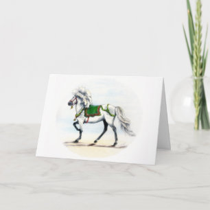 Tarjeta Festiva Vacaciones de caballo islandés Jol