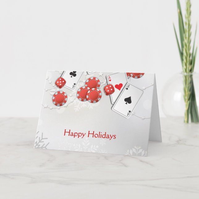 Tarjeta Festiva Vacaciones de Casino (Anverso)