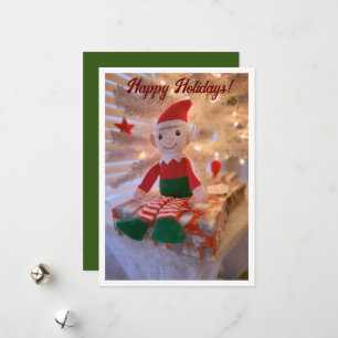 Tarjeta Festiva Vacaciones de duende