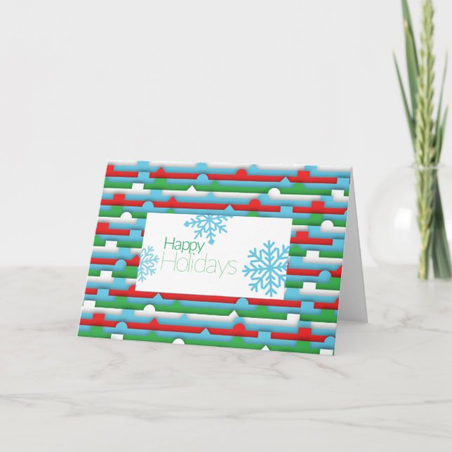 Tarjeta Festiva Vacaciones de invierno (Anverso)