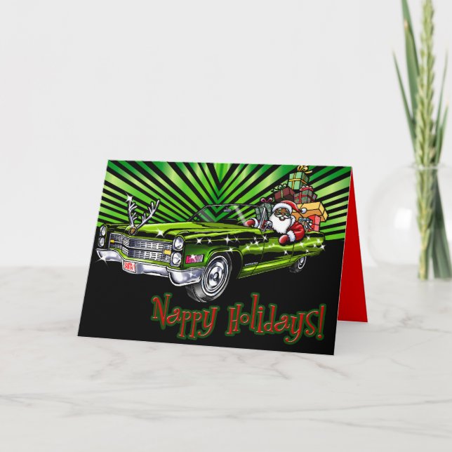 Tarjeta Festiva ¡Vacaciones de Nappy! (Anverso)