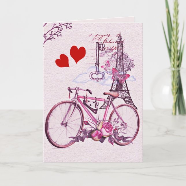 Tarjeta Festiva vacaciones de San Valentín (Anverso)