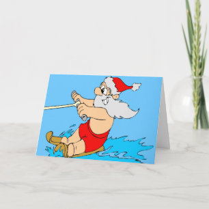 Tarjeta Festiva Vacaciones de Santa Claus