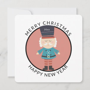 Tarjeta Festiva Vacaciones de soldados de Navidades mínimos en la 