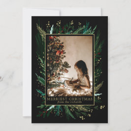 Tarjeta Festiva Vacaciones dibujadas a mano con arte original y tu