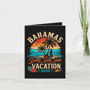 Tarjeta Festiva Vacaciones en Bahamas Arena Mar Sol 2026
