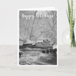 Tarjeta Festiva Vacaciones en las nevadas