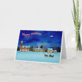Tarjeta Festiva Vacaciones en Nueva Inglaterra