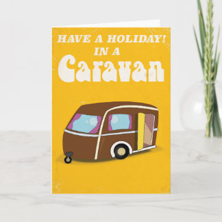 Tarjeta Festiva Vacaciones en un poster personalizado de la Carava