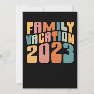 Tarjeta Festiva Vacaciones familiares 2023 Haciendo Recuerdos