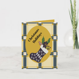 Tarjeta Festiva Vacaciones para navidades