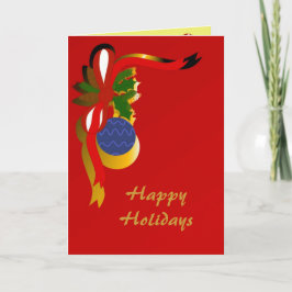 Tarjeta Festiva Vacaciones para navidades