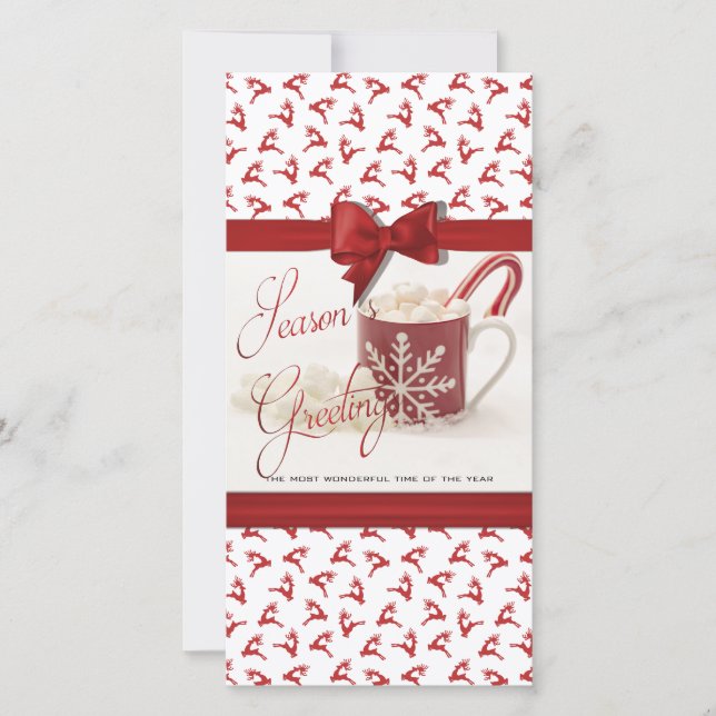 Tarjeta Festiva Vacaciones para navidades, mejor momento del año (Anverso)