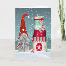 Tarjeta Festiva Vacaciones para navidades - Paquetes de regalo y S