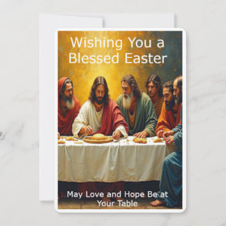 Tarjeta Festiva Vacaciones - Pascua (Última Cena)