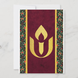 Tarjeta Festiva Vacaciones unitarias de invierno