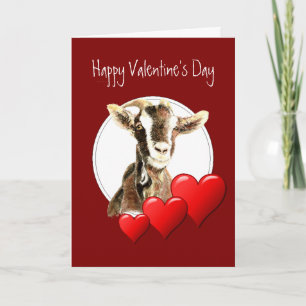 Tarjeta Festiva Valentín divertido de Old Goat que te ama el humor