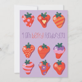 Tarjeta Festiva Valentín Me Encanta la Ciruela