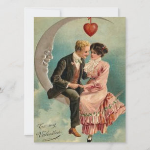 Tarjeta Festiva valentinas victorianas