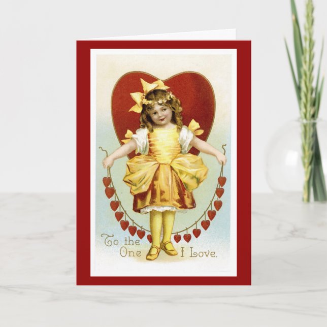 Tarjeta Festiva Valentine A La Que Amo (Anverso)