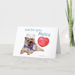 Tarjeta Festiva Valentine Cairn Terrier