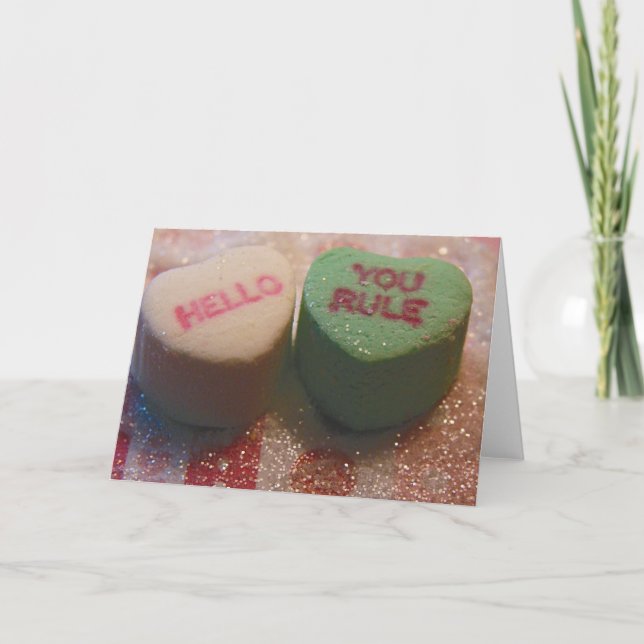 Tarjeta Festiva Valentine Candy (Anverso)