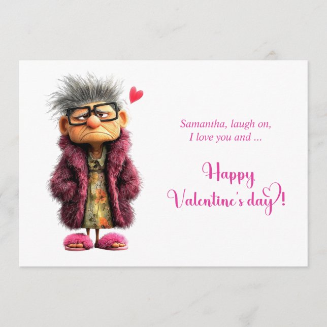 Tarjeta Festiva Valentine Card with Funny Love Pun Cartoon Food (Anverso)