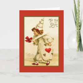 Tarjeta Festiva Valentine Clown