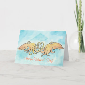 Tarjeta Festiva Valentine Cudly Cuttlefish