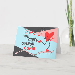 Tarjeta Festiva Valentine de corredor - No puedes burlarte de la t