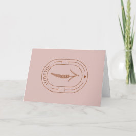 Tarjeta Festiva Valentine - Flor de época - Te amo