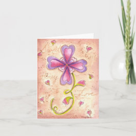 Tarjeta Festiva Valentine Flower