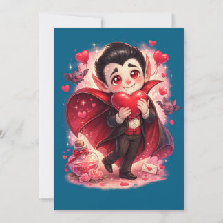 Tarjeta Festiva Valentine Funny Dracula