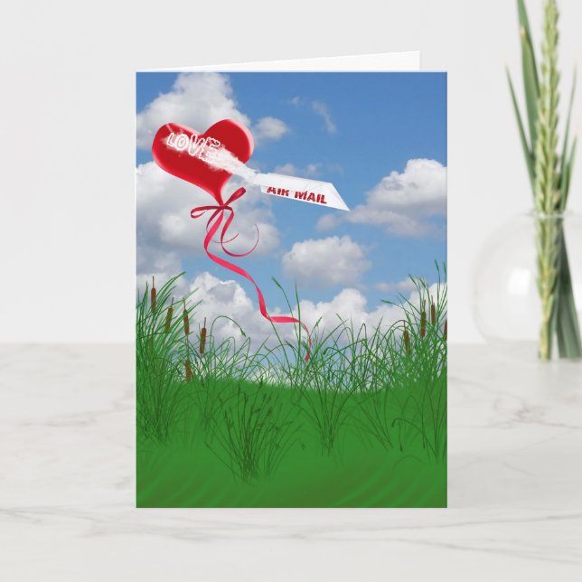 Tarjeta Festiva Valentine Love Mail (Anverso)