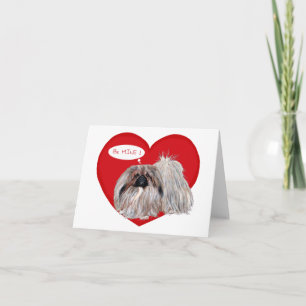 Tarjeta Festiva Valentine pekingese