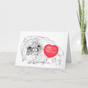 Tarjeta Festiva Valentine pekingese