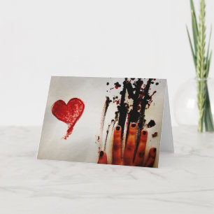 Tarjeta Festiva Valentine pintado con mensajes