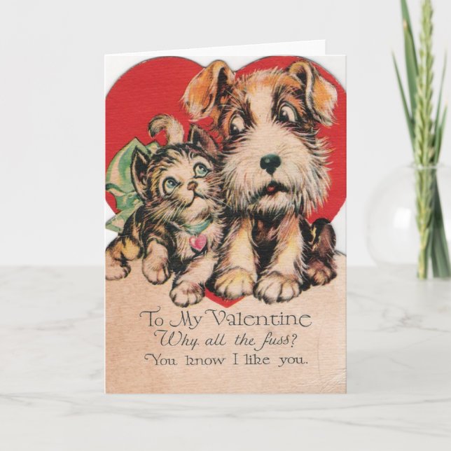 Tarjeta Festiva ¿Valentine Por Qué Todo El Escándalo? (Anverso)