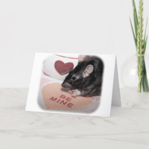 Tarjeta Festiva Valentine Rattie Card