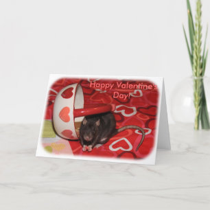 Tarjeta Festiva Valentine Rattie Card