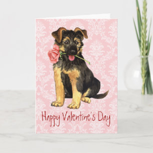 Tarjeta Festiva Valentine Rosa GSD