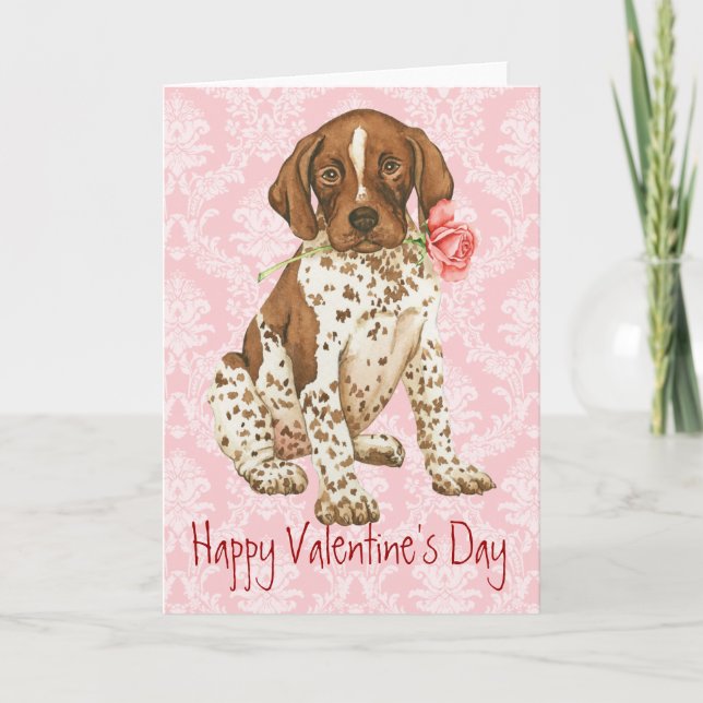 Tarjeta Festiva Valentine Rosa GSP (Anverso)