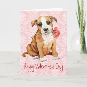 Tarjeta Festiva Valentine Rosa Stafford