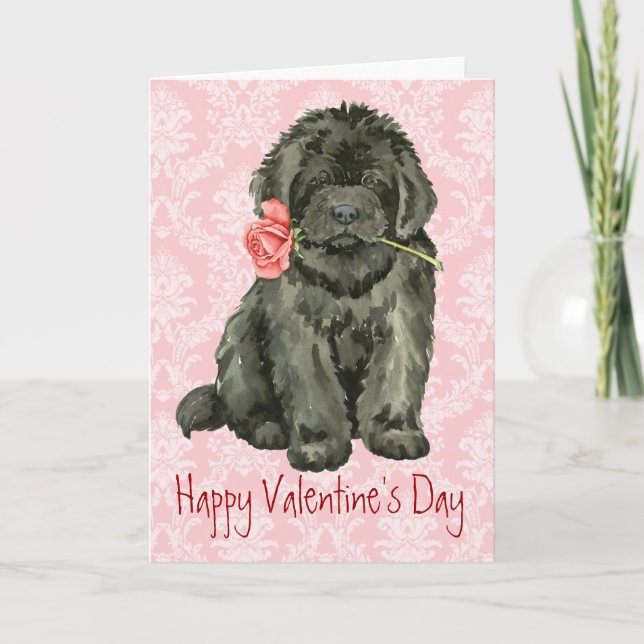 Tarjeta Festiva Valentine Rosa Terranova (Anverso)